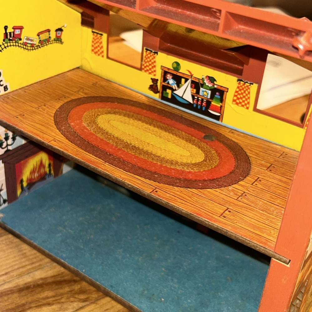 Vintage Fisher-Price Little People Play Family House 1980 Brown Tudor #952 - Picture 5 of 8